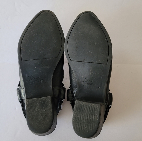 Crown Vintage Women's Noelle Leather Upper Slingback Mule Sandals. Size 7.5M - Picture 7 of 8